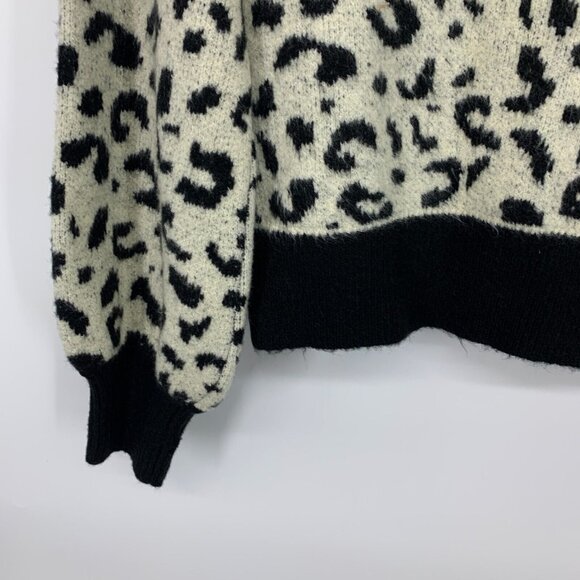 Lost + Wander Sweater My Dearest Leopard Mock Neck - Picture 8 of 9